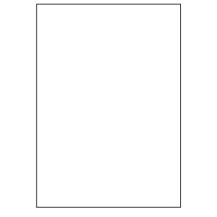 Samolepicí bílé etikety 210 x 297 mm,  A4 (1000 ks)