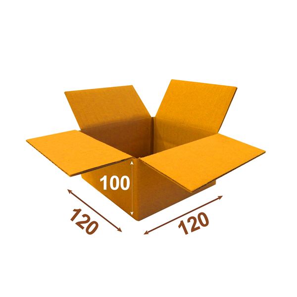 Krabice papírová klopová 3VVL 120 x 120 x 100 mm