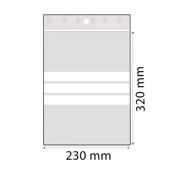 RZ sáček popisovatelný LDPE 230 x 320 mm 50 mic