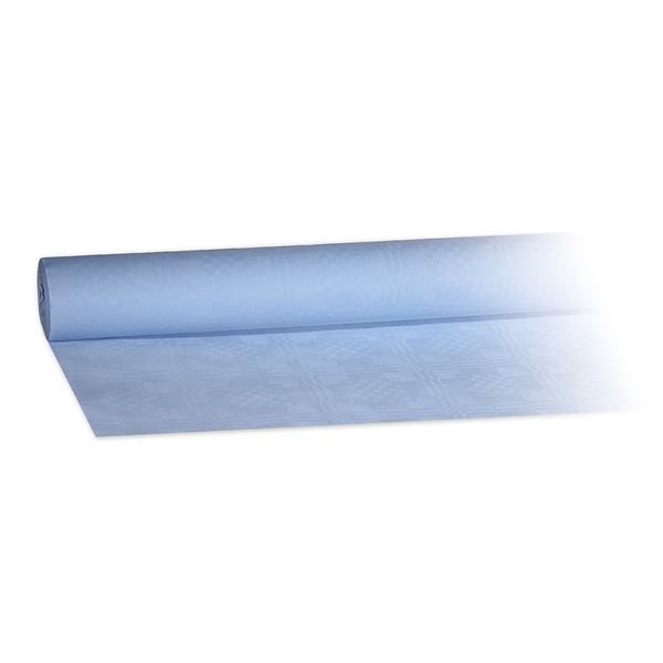 Papírový ubrus rolovaný 8 x 1,2 m - světle modrý