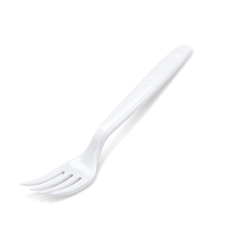 Vidlička (PP) opakovaně použitelná bílá 18,5cm (50 ks)