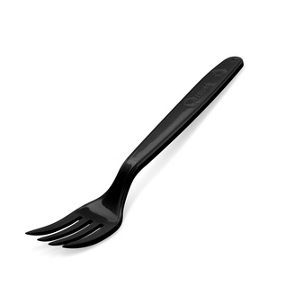 Vidlička (PP) opakovaně použitelná černá 18,5cm (50 ks)