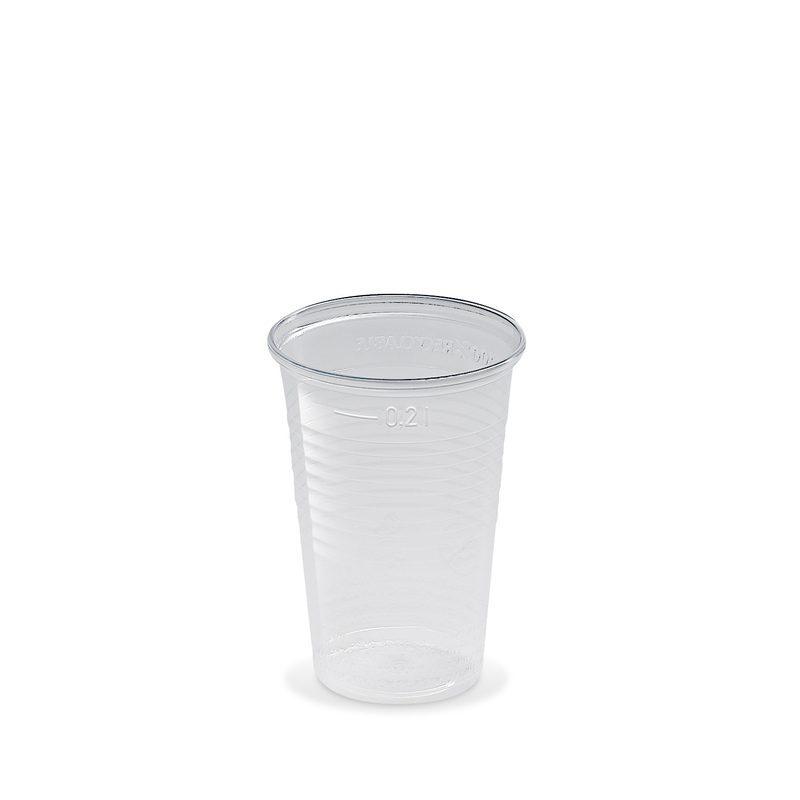 Plastový kelímek 0,2 l (15 ks) - transparentní