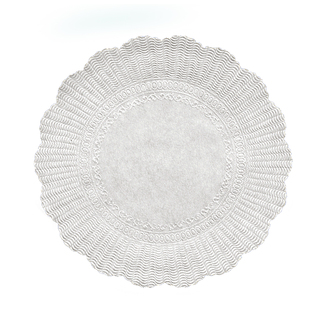 Rozetky průměr 32 cm - bílé (500 ks)