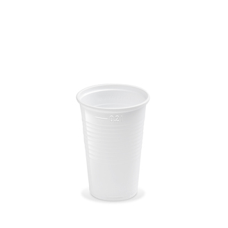 Plastový kelímek 0,2 l (100 ks) - bílý