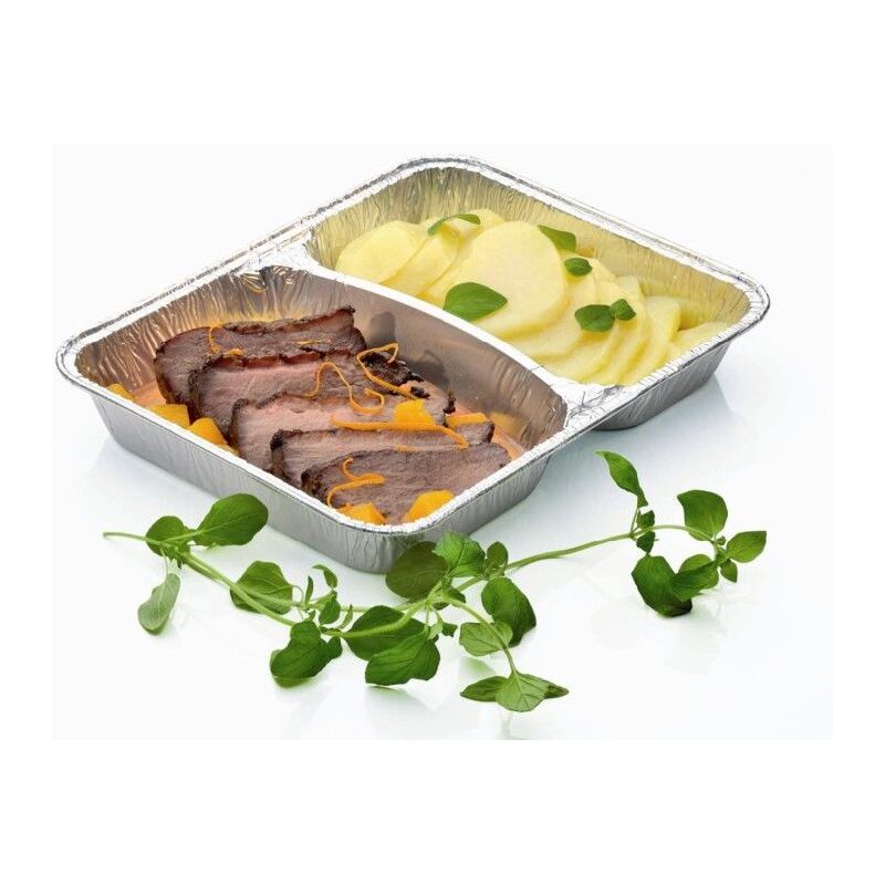 Hliníková menu mísa 1020 ml - 2dílná (100 ks)