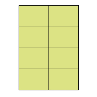 Samolepicí etikety 105 x 74mm, A4 (100 ks) zelená