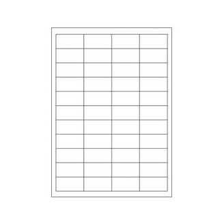 Samolepicí bílé etikety 48,5 x 25,4 mm, A4, 44 etiket, (100 ks)