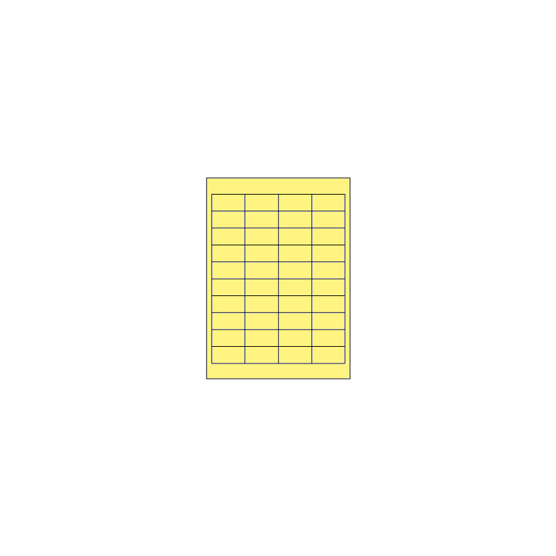 Samolepicí etikety 48,5 x 25,4 mm, A4 - žluté (100 ks)