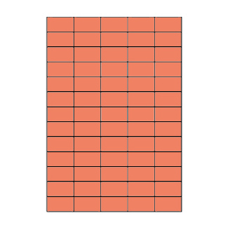 Samolepicí etikety 38,1 x 21,2mm, A4, červené (100 ks)