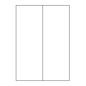 Samolepicí bílé etikety 105 x 297 mm, A4 (100 ks)