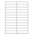 Samolepicí bílé etikety 105 x 25 mm, A4 (100 ks)