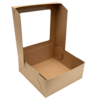 Krabice s okénkem KRAFT 22 x 22 x 9 cm (50 ks)