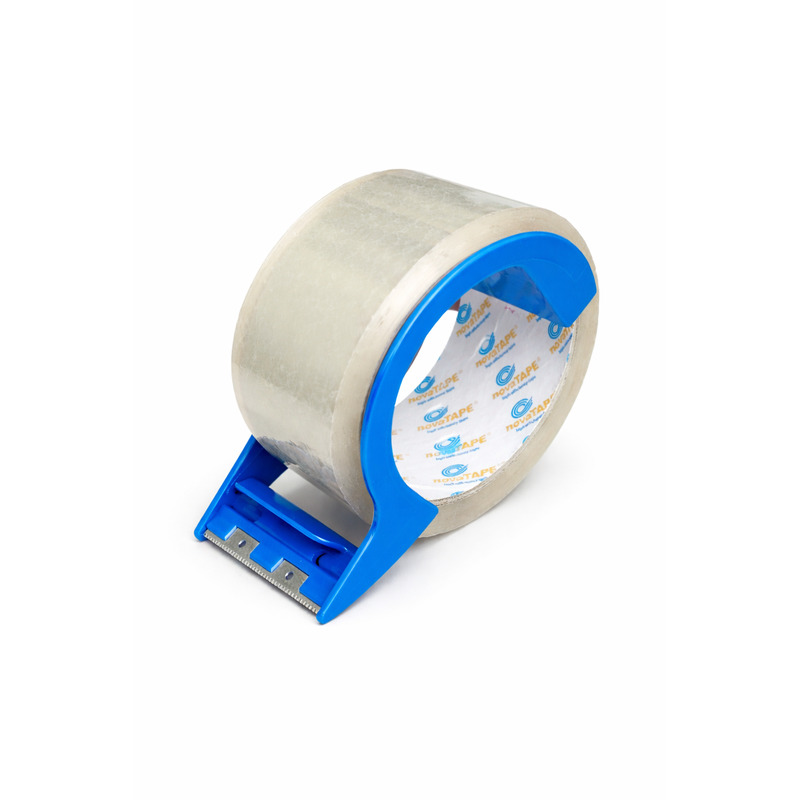 PP lepicí páska novaTAPE 48 mm x 66 m + modrý odvíječ