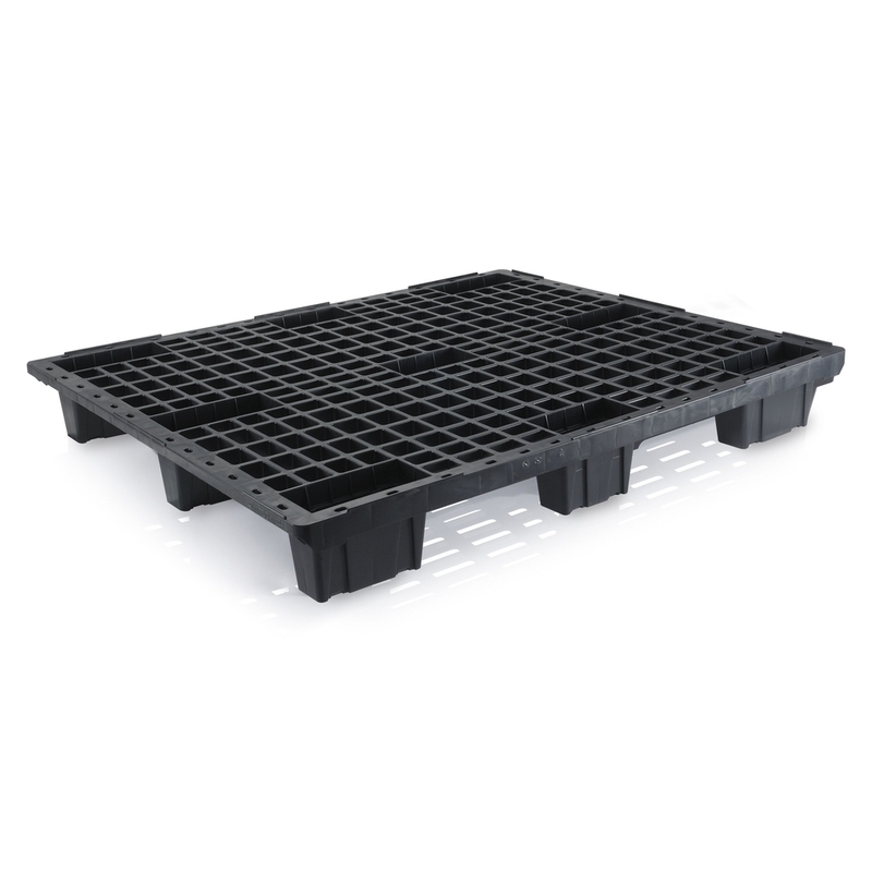 Plastová paleta 1200 x 1000 mm, stohovatelná