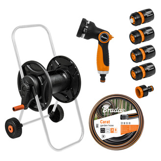 Pojizdný vozík BLACK LINE s 1/2 20 m hadicí, pistolí a konektory