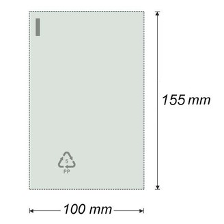 Sáček polyprop. plochý 100 x 155 mm (100 ks)