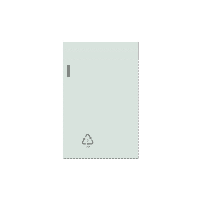 Sáček polyprop. se samolep. klopou 230 x 320 mm + 40 mm (100 ks)