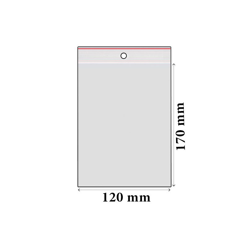 ZIP sáčky LDPE 120 x 170 mm (100 ks)