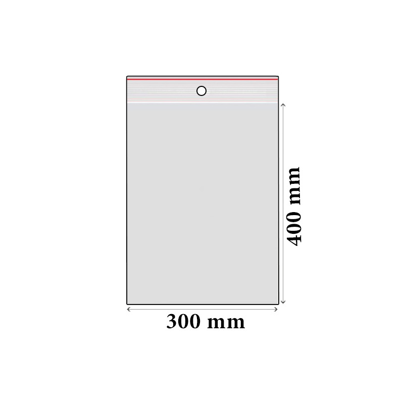ZIP sáčky LDPE 300 x 400 mm (100 ks)