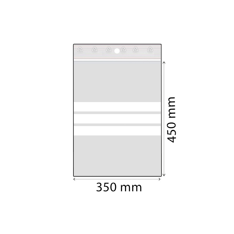 RZ sáček popisovatelný LDPE 350 x 450 mm 50 mic