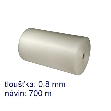 Pěnový polyetylen šíře 100 cm, tl. 0,8 mm, návin 700 m