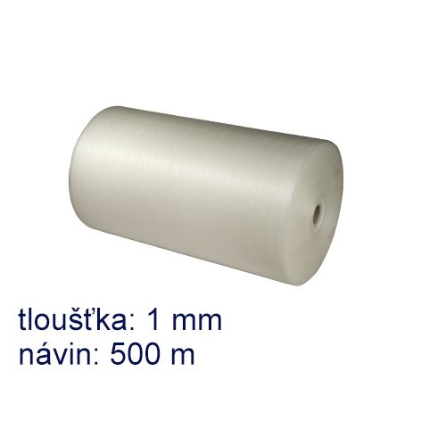 Pěnový polyetylen šíře 100 cm, tl. 1 mm, návin 500 m