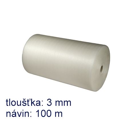 Pěnový polyetylen šíře 100 cm, tl. 3 mm, návin 100 m