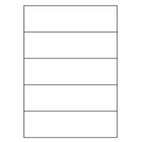 Samolepicí bílé etikety 210 x 59,4 mm, A4 (100 ks)