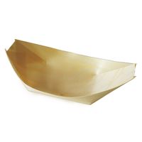 Finger food miska LODIČKA 21,5 x 11 cm - dřevěná (100 ks) Finger food miska LODIČKA 21,5 x 11 cm - dřevěná (100 ks)