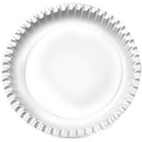 Papírový talíř mělký průměr 18 cm - bílý (100 ks)