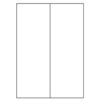 Samolepicí bílé etikety 105 x 297 mm, A4 (100 ks)