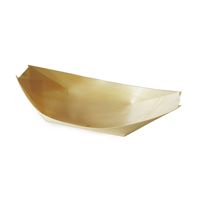 Finger food miska LODIČKA 18 x 10,5 cm - dřevěná (100 ks) Finger food miska LODIČKA 18 x 10,5 cm - dřevěná (100 ks)