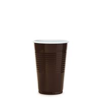 Kávový kelímek 0,18 l (15 ks) - hnědo-bílý