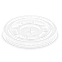 Víčko s křížovým otvorem pro plastové kelímky průměru 78 mm - bílé (50 ks)