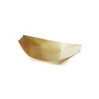 Finger food miska LODIČKA 13 x 8 cm - dřevěná (100 ks) Finger food miska LODIČKA 13 x 8 cm - dřevěná (100 ks)