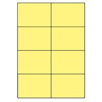 Samolepicí etikety 105 x 74mm, A4 (100 ks) žlutá
