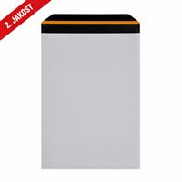 Plastová obálka samolepicí 250 x 350 mm + 40 mm x 0,06 mm (50 ks), 2. jakost