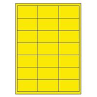 Samolepicí etikety 66 x 40 mm, A4 - reflexní žluté (100 ks)