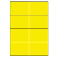 Samolepicí etikety 105 x 74mm, A4 (100 ks) reflexní žlutá