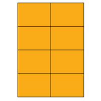 Samolepicí etikety 105 x 74mm, A4 (100 ks) reflexní oranžová