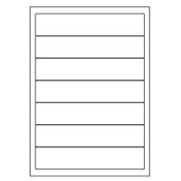Samolepicí bílé etikety 191 x 39 mm, A4 (100 ks)