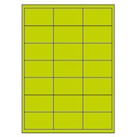 Samolepicí etikety 66 x 40 mm, A4 - reflexní zelené (100 ks)