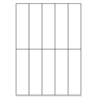 Samolepicí bílé etikety 41 x 150 mm, A4 (100 ks)