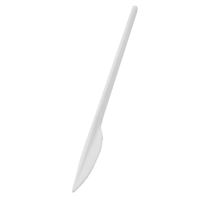 Plastový nůž 17 cm - bílý (100 ks)