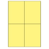 Samolepicí etikety 105 x 148,5mm, A4 (100 ks) žlutá