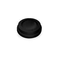 Víčko vypouklé pro papírové kelímky průměru 73 mm - černé (100 ks)