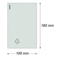 Sáček polyprop. plochý 100 x 160 mm (500 ks)