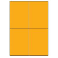 Samolepicí etikety 105 x 148,5mm, A4 (100 ks) reflexní oranžová