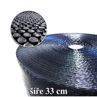 Bublinková fólie šíře 33 cm, návin 100 m - černá